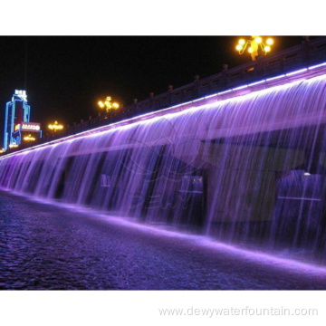 Portable water fountain show in Asian country